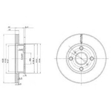 Гальмівний диск DELPHI BG2424