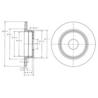 Гальмівний диск DELPHI BG2510