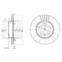 Гальмівний диск DELPHI BG2623C