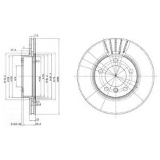 Гальмівний диск DELPHI BG2623C