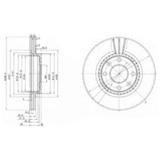 Гальмівний диск DELPHI BG2625