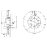 Гальмівний диск DELPHI BG2663
