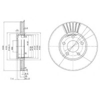 Гальмівний диск DELPHI BG2745