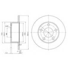Гальмівний диск DELPHI BG2746