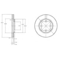 Гальмівний диск DELPHI BG2798