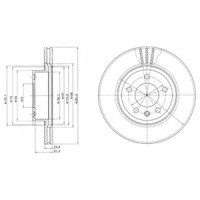 Гальмівний диск DELPHI BG2908