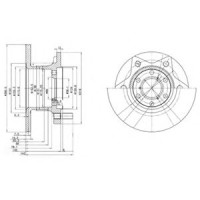 Гальмівний диск DELPHI BG302