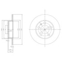 Гальмівний диск DELPHI BG3034C