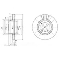 Гальмівний диск DELPHI BG3039