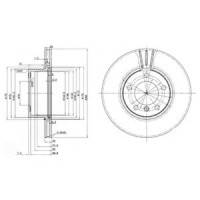 Гальмівний диск DELPHI BG3043