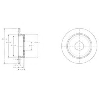 Гальмівний диск DELPHI BG3112