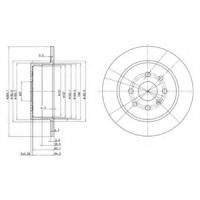 Гальмівний диск DELPHI BG3141