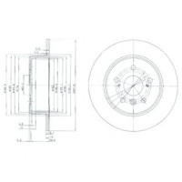 Гальмівний диск DELPHI BG3183