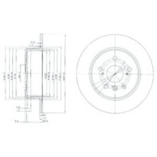 Гальмівний диск DELPHI BG3183