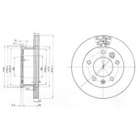 Гальмівний диск DELPHI BG3236