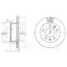 Гальмівний диск DELPHI BG3236