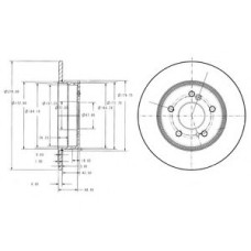 Гальмівний диск DELPHI BG3326C
