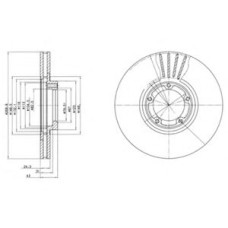Гальмівний диск DELPHI BG3366