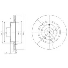 Гальмівний диск DELPHI BG3394