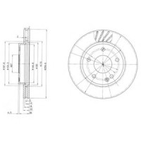 Гальмівний диск DELPHI BG3395