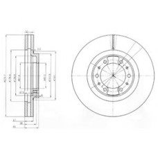 Гальмівний диск DELPHI BG3586