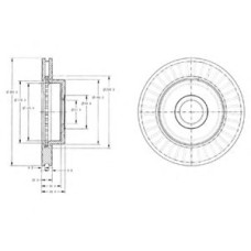 Гальмівний диск DELPHI BG3659