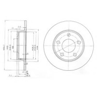 Гальмівний диск DELPHI BG3671