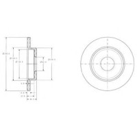 Гальмівний диск DELPHI BG3673