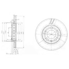 Гальмівний диск DELPHI BG3695