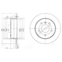 Гальмівний диск DELPHI BG3710