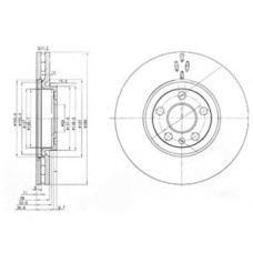 Гальмівний диск DELPHI BG3740