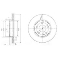 Гальмівний диск DELPHI BG3845C