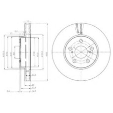 Гальмівний диск DELPHI BG3850
