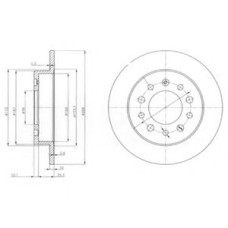 Гальмівний диск DELPHI BG3862