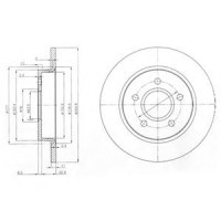 Гальмівний диск DELPHI BG3896