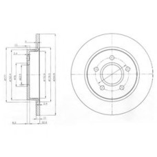 Гальмівний диск DELPHI BG3896