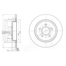 Гальмівний диск DELPHI BG3897C