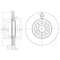 Гальмівний диск DELPHI BG3993