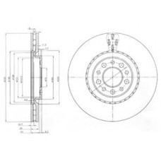 Гальмівний диск DELPHI BG3993