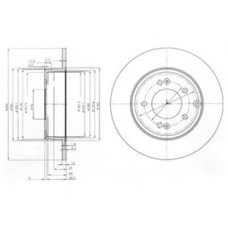Гальмівний диск DELPHI BG4012
