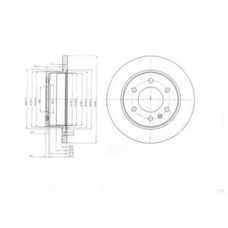 Гальмівний диск DELPHI BG4033
