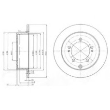 Гальмівний диск DELPHI BG4037