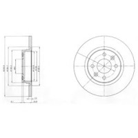 Гальмівний диск DELPHI BG4045