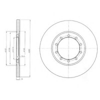 Гальмівний диск DELPHI BG4075