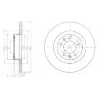 Гальмівний диск DELPHI BG4085