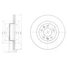 Гальмівний диск DELPHI BG4085