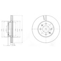 Гальмівний диск DELPHI BG4096
