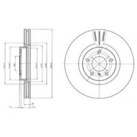Гальмівний диск DELPHI BG4107