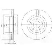 Гальмівний диск DELPHI BG4109C