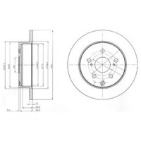 Гальмівний диск DELPHI BG4115